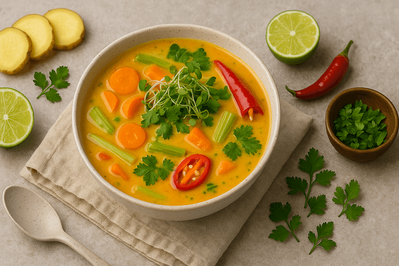 Kolagenowa tajska zupa mocy